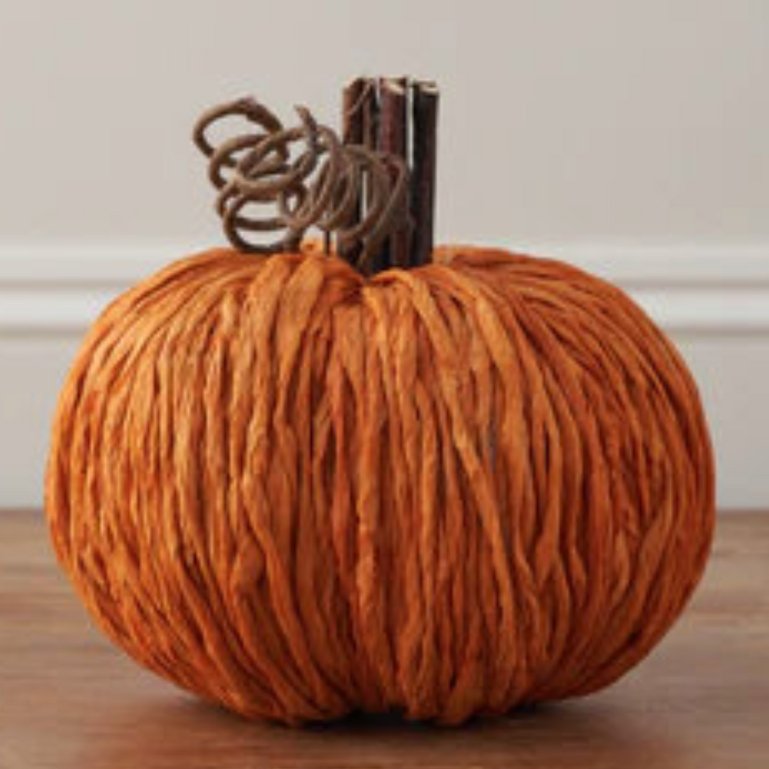 Handmade Straw Pumpkin