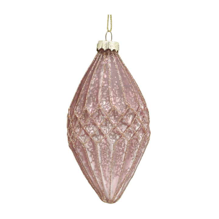 Rose Gold Mercury Effect Olive Bauble