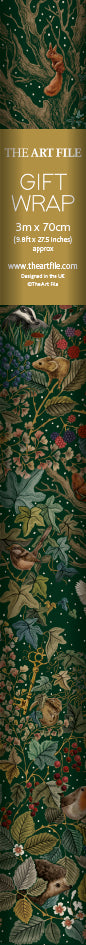 Secret Garden Christmas Roll Wrap 3m