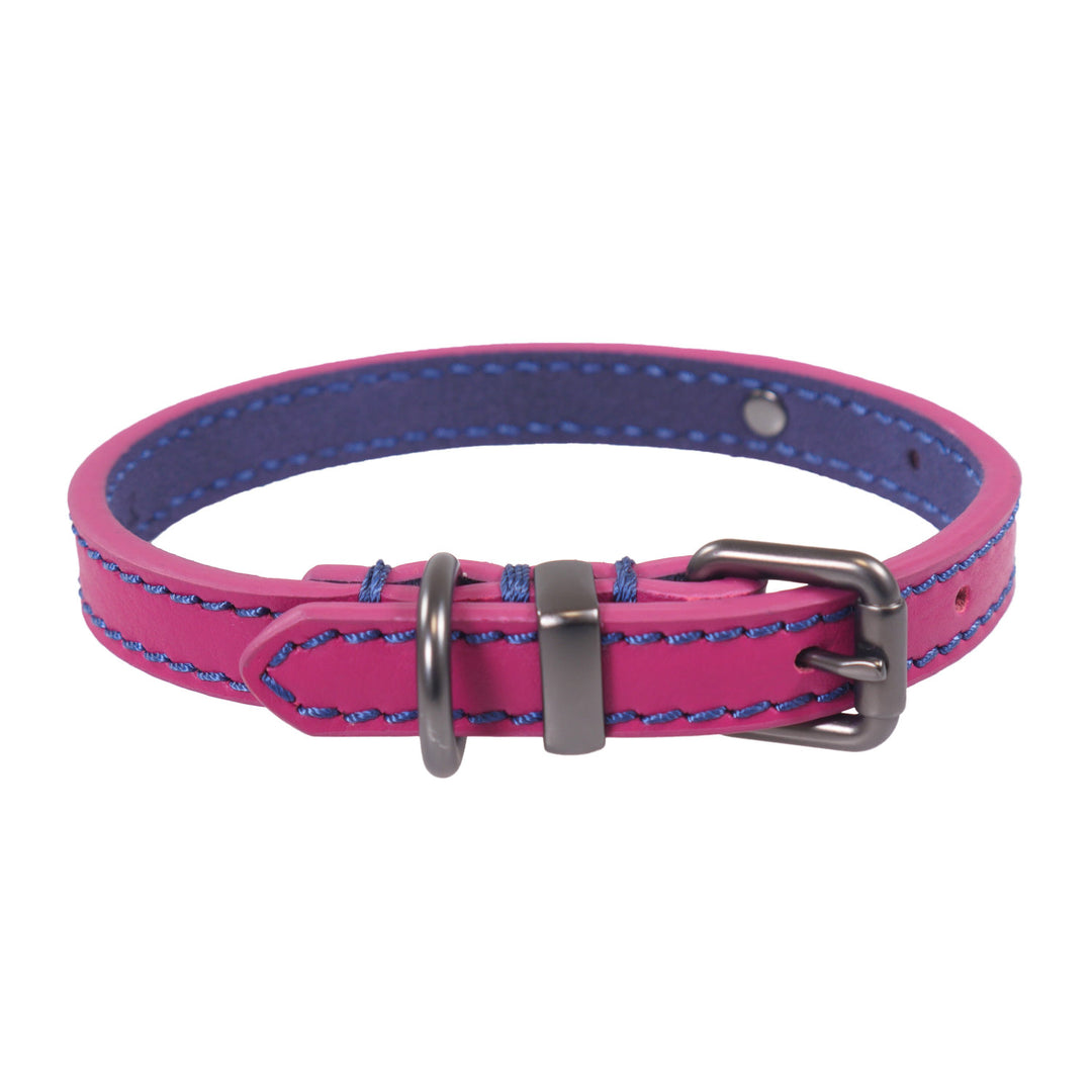 Joules Pink Leather Collar