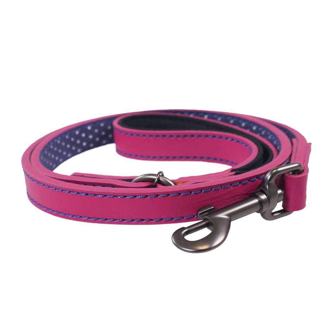 Joules Pink Leather Lead