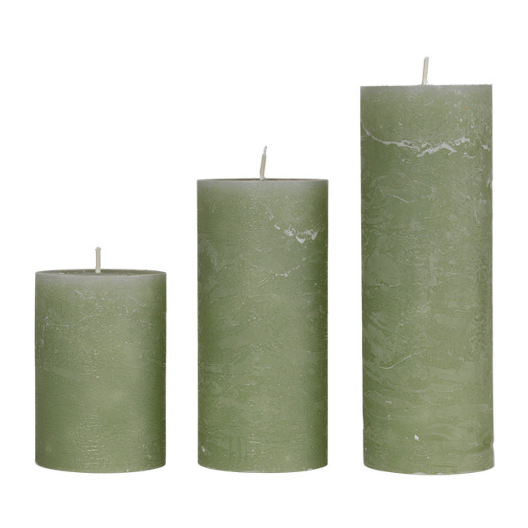 Rustic Candle Forest Green