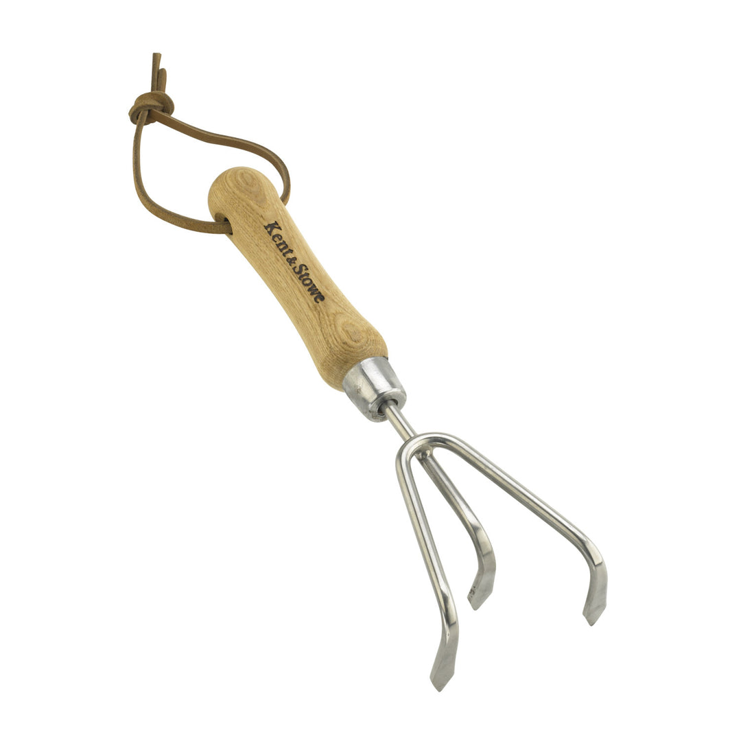 Three Prong Hand Cultivator SS