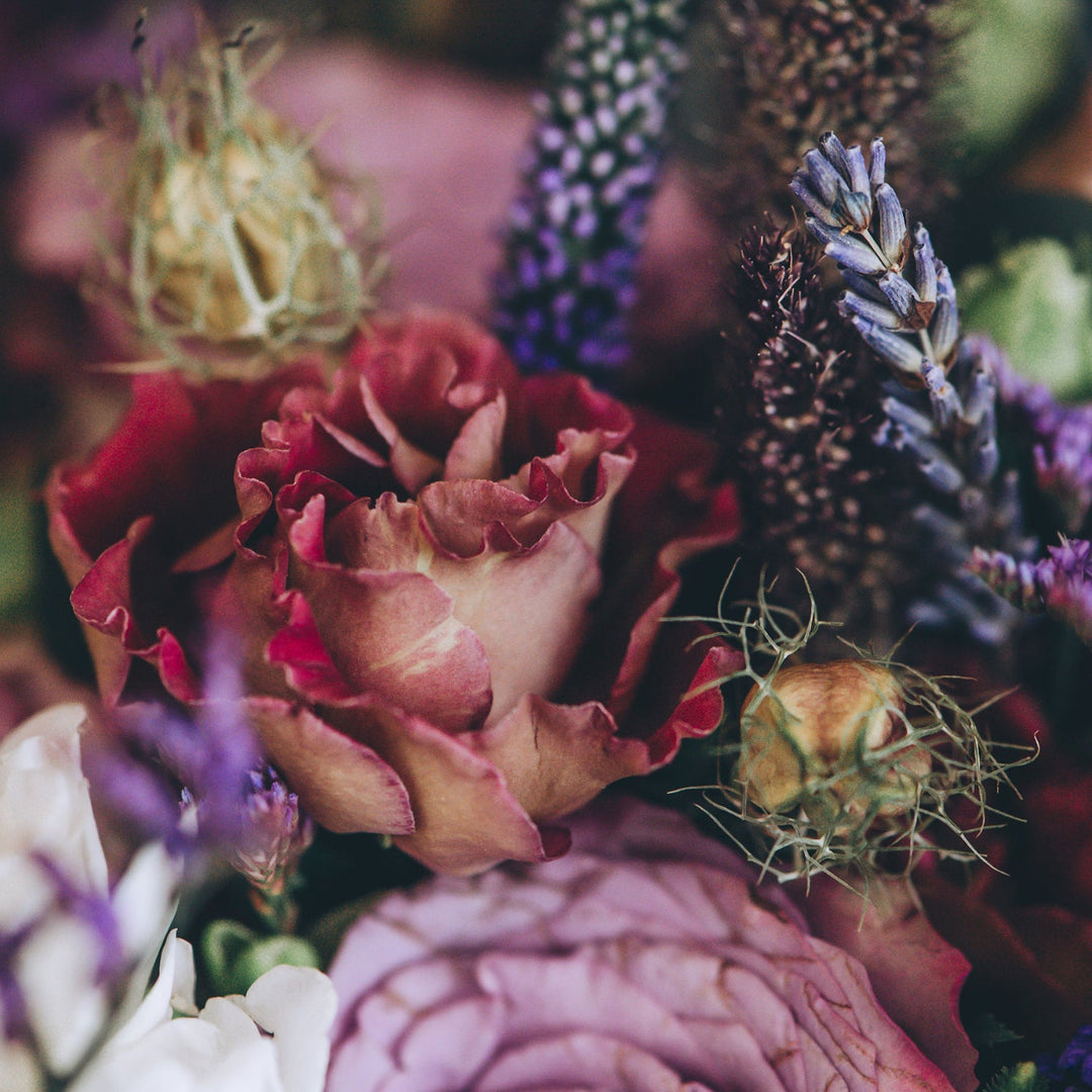 Antique Rose & Lavender Bouquet
