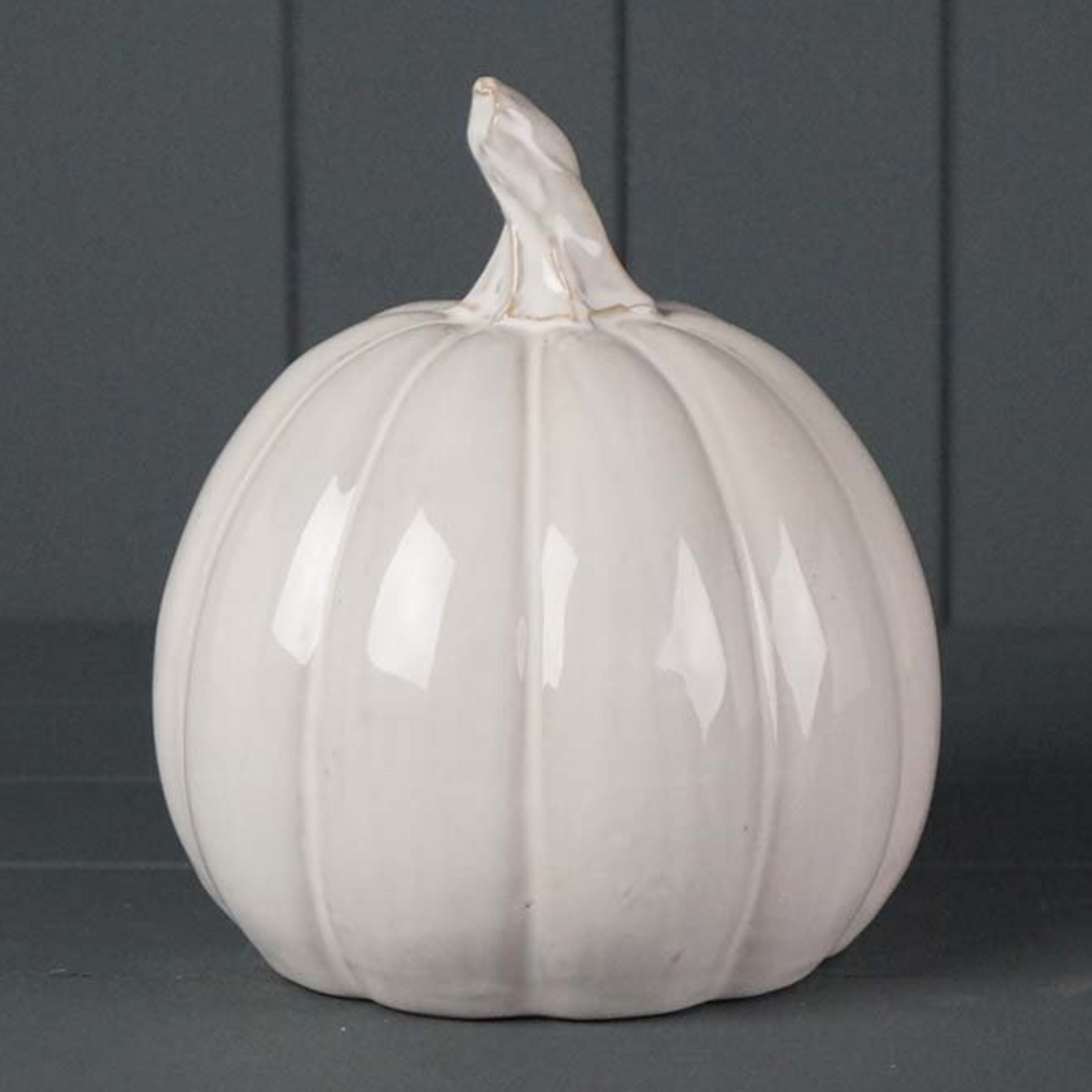 Glazed Ceramic Pumpkin