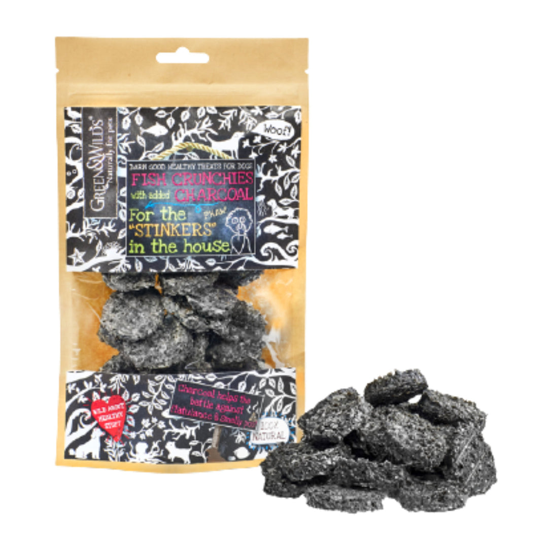 Fish Crunchies with Charcoal