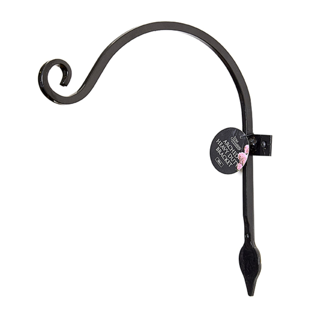 Arched Heavy Duty Bracket with Leaf Detail - 28cm