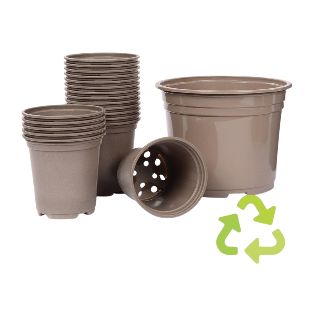 Taupe Pot - Recyclable Plastic